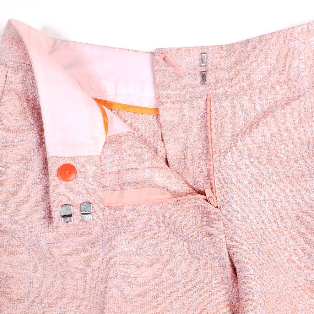 RARE Boden Pink Metallic Bistro Crop Pants - Picture 4 of 11